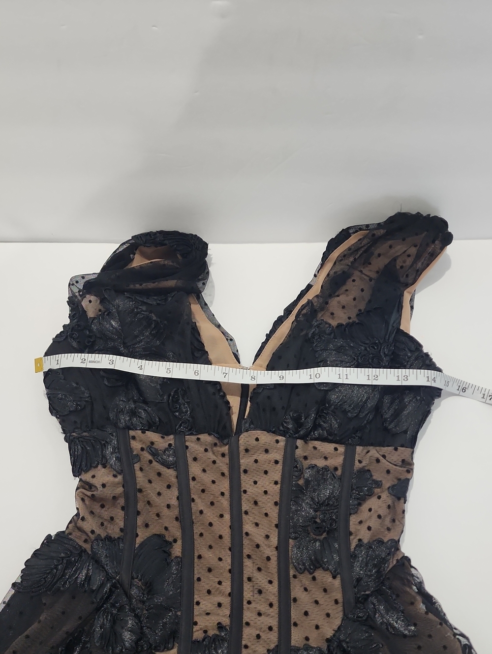 House Of CB Sianna Embroidered Tulle Corset Midi Dress - Picture 12 of 15
